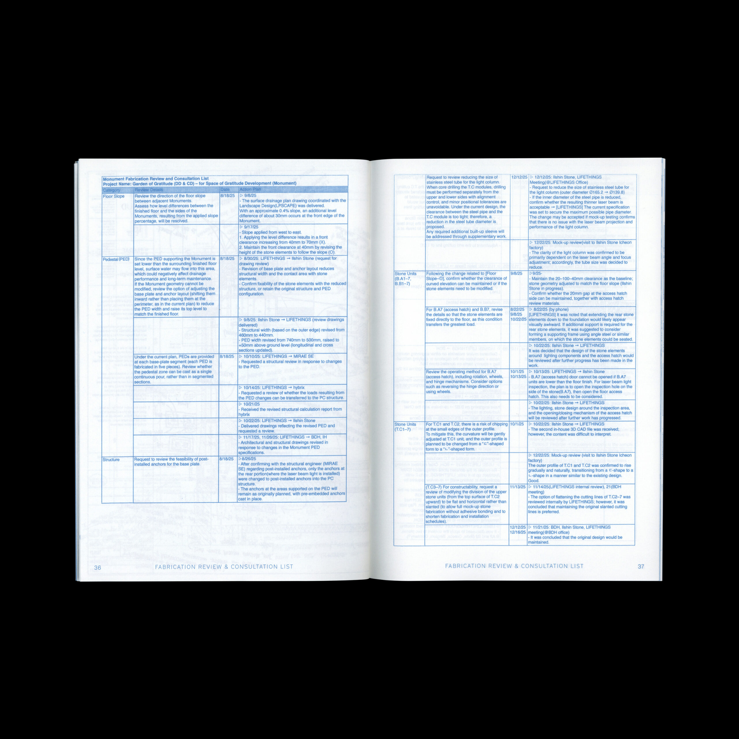 LIFETHINGS IRREGULAR Vol.1: Construction Documents: Monuments to the Veterans of the Korean War